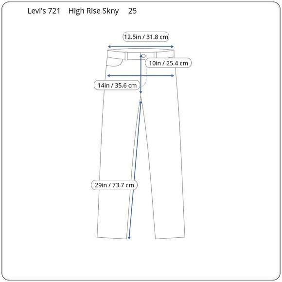 Levis Premium 721 Jeans Womens Sz 25 Black High Rise Skinny Destroyed Ripped - Picture 5 of 11